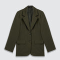 Blazer básico verde militar