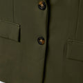 Blazer básico verde militar