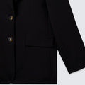 Blazer básico preto