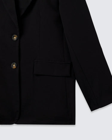 Blazer básico preto